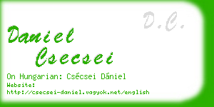 daniel csecsei business card
