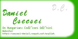 daniel csecsei business card